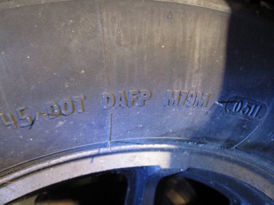 Tire date code.  0511, which means these tires were manufactured in late Jan. early Feb. of 2011.
Keywords: 1984;goldwing;gl1200