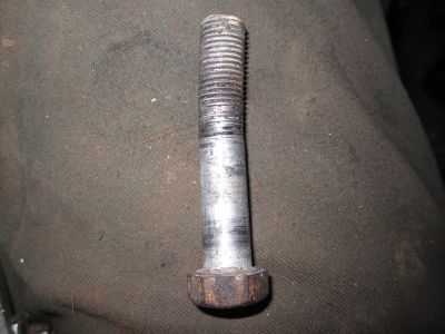 Left forward peg bolt.  Pretty bent.
Keywords: gl1200;goldwing;1984